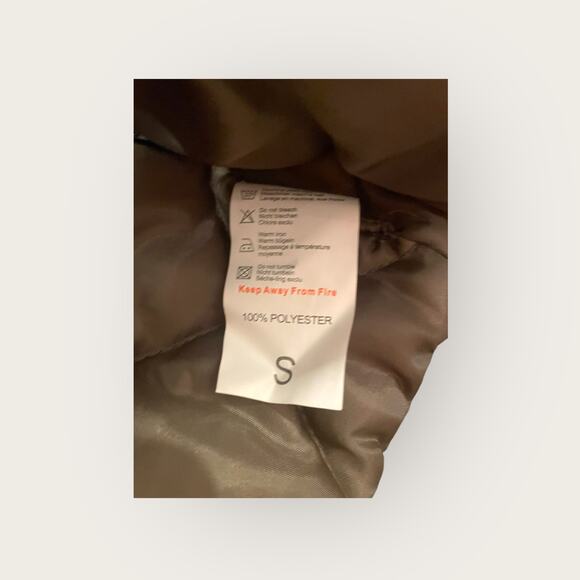 Tea & Cup Olive Satin Bomber Jacket  in Womens Small - Picture 7 of 7